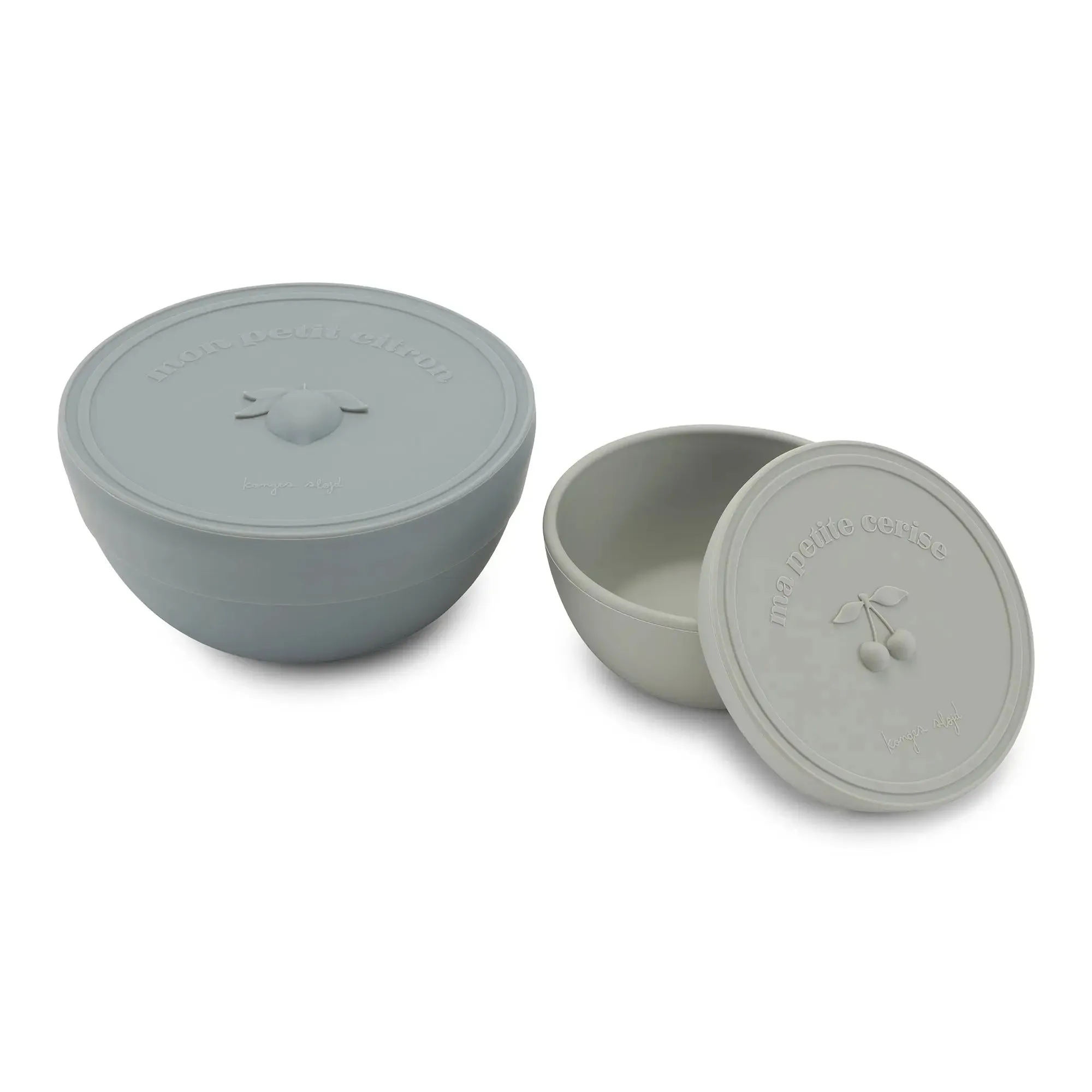 2 Pack Silicone Snack Boxes - Quarry Blue/Topanga Beach