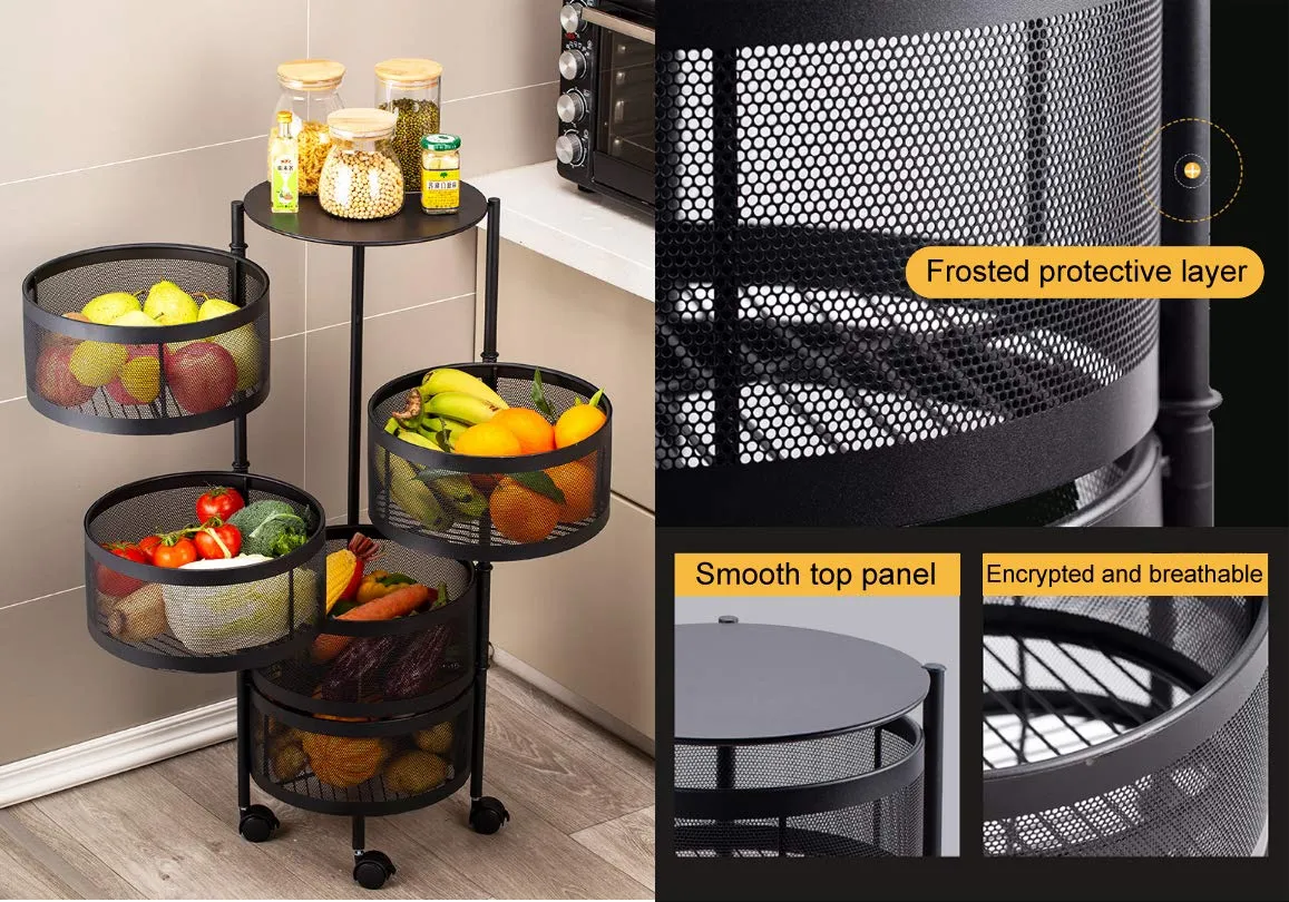 3-Layer Rotating Storage Basket