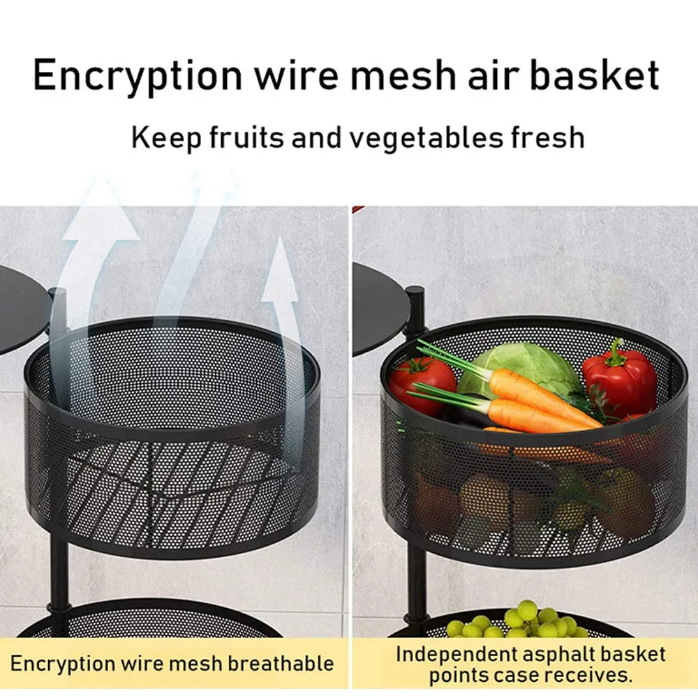 3-Layer Rotating Storage Basket