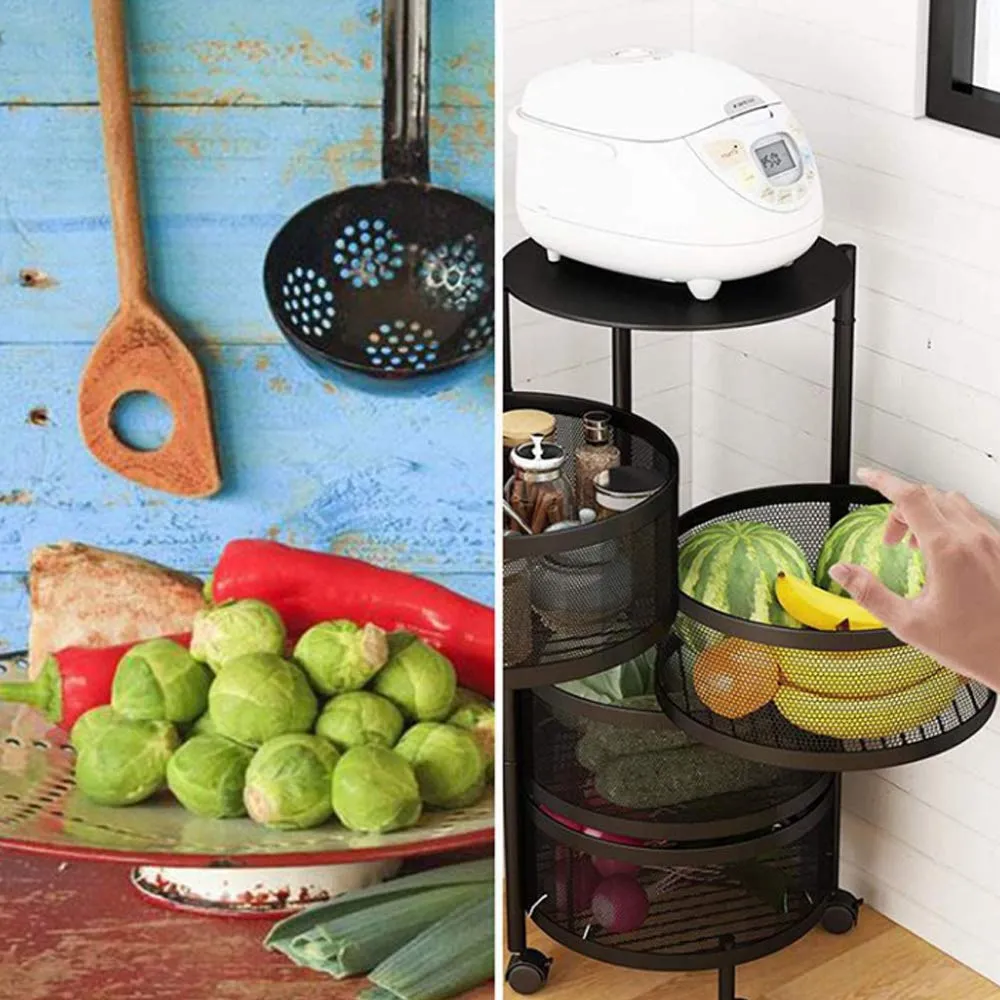 3-Layer Rotating Storage Basket