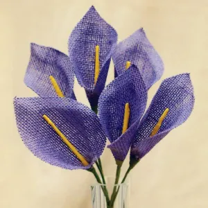 36 Lavender Burlap Calla Lilies Wedding Party DIY Crafts Decoration