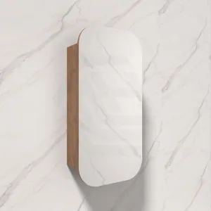 450x900mm Vienna Wall Hung Squircle Shaving Mirror Cabinet Mia Finish for Bathroom