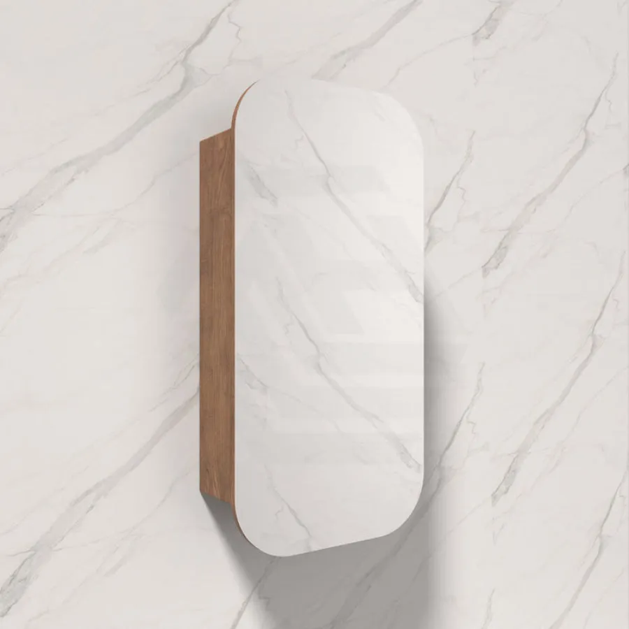 450x900mm Vienna Wall Hung Squircle Shaving Mirror Cabinet Mia Finish for Bathroom