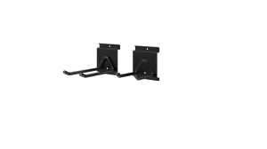 4" Black SlatWall Double Hook