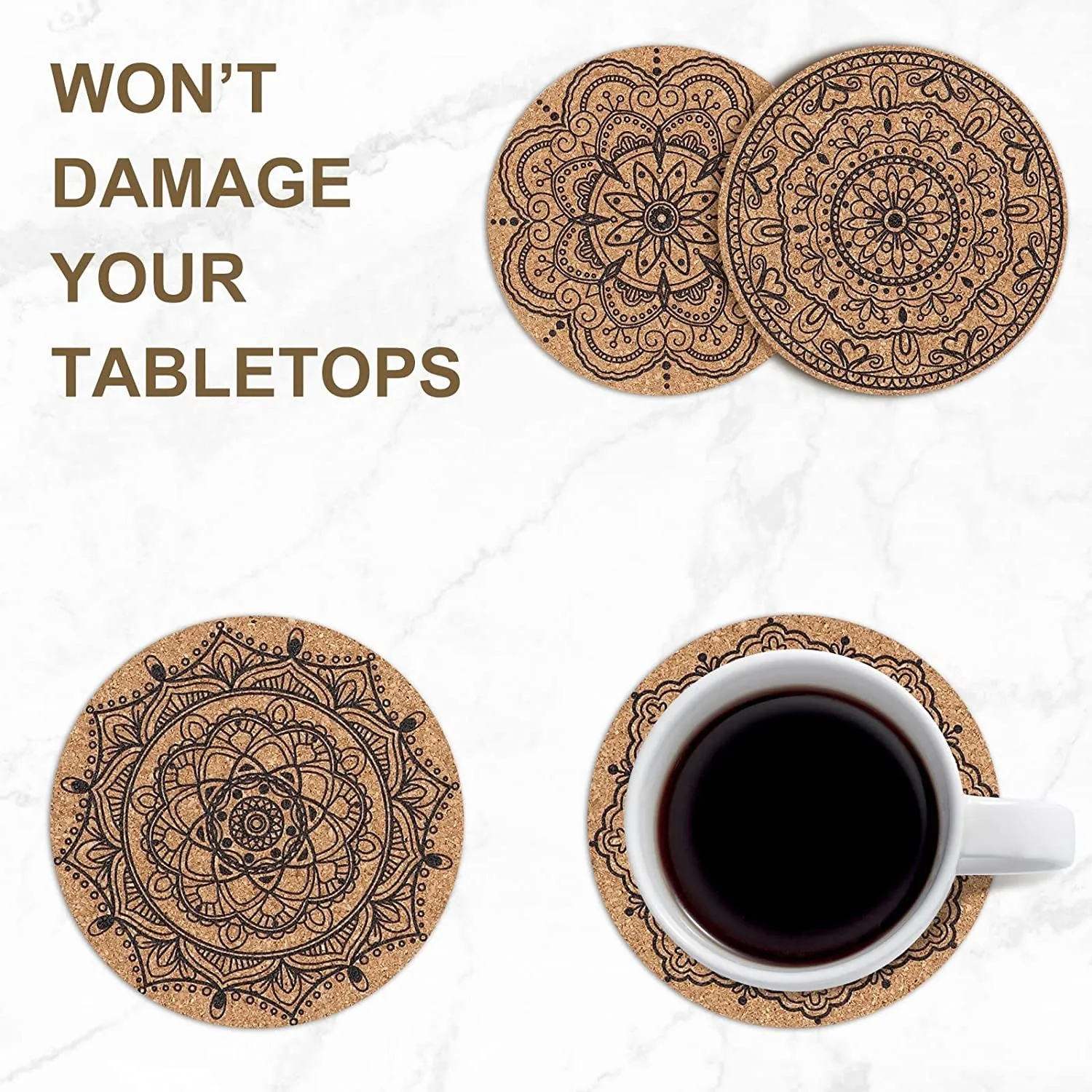 6 pcs Coasters for Drinks