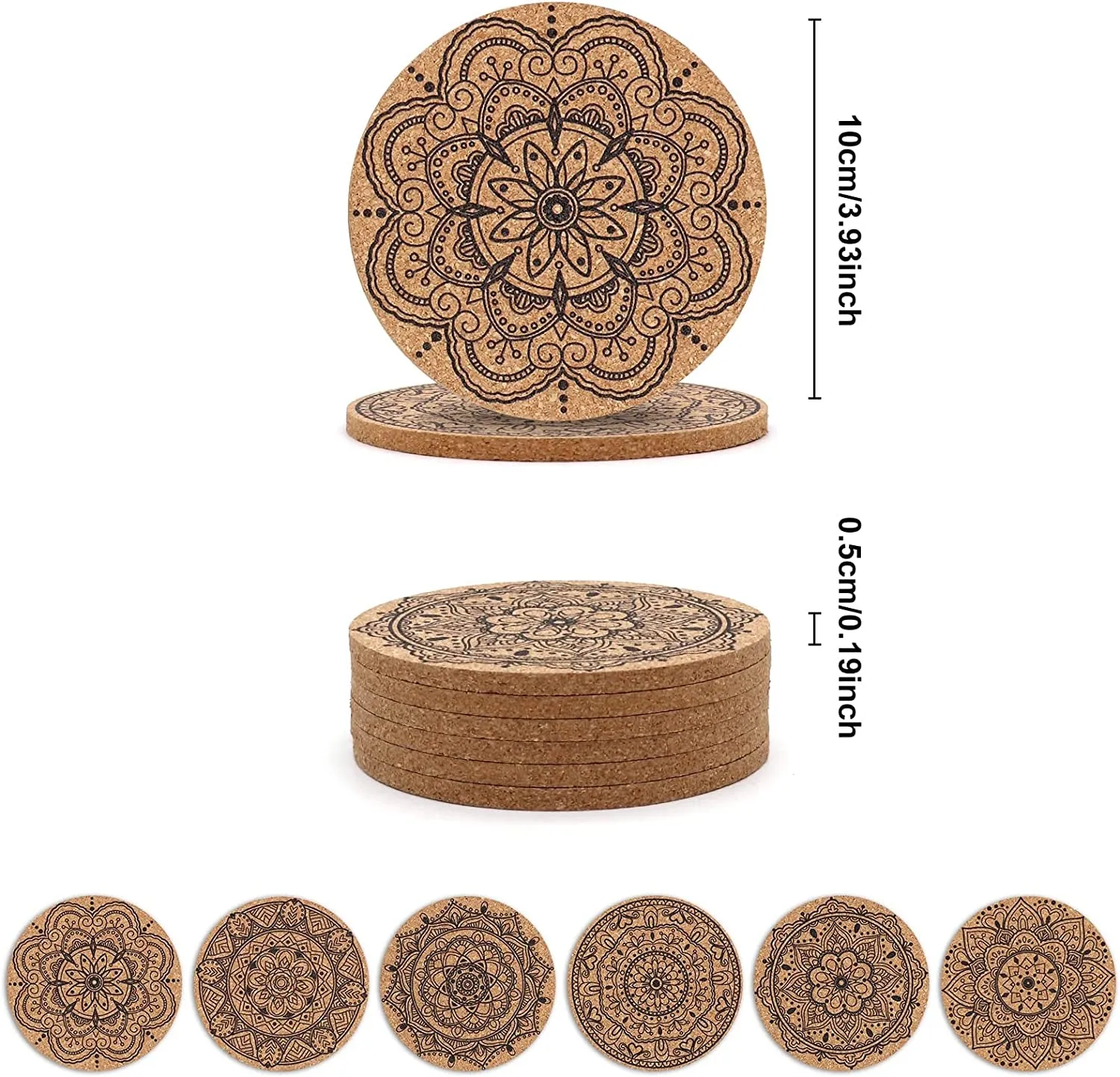 6 pcs Coasters for Drinks