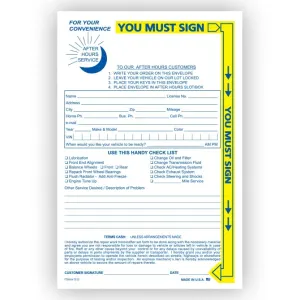 6" x 9" Yellow Highlight After Hours Envelopes - Heavy Duty 24# White Wove Open-End Top Opening Night Drop Envelopes for Enhanced Security and Organization