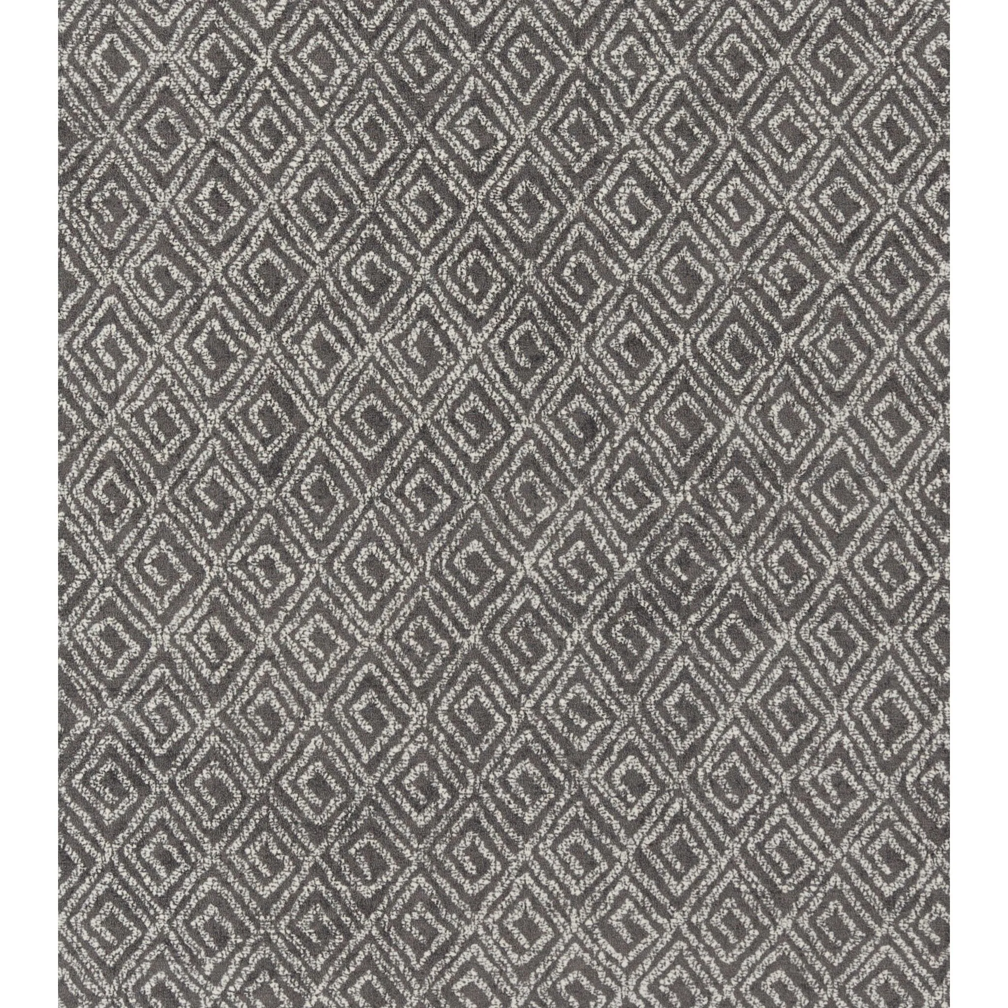 Abbot Hand-Tufted Carpet, Charcoal