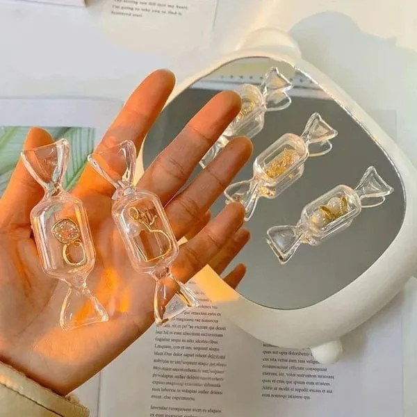 Acrylic Candy Shape Jewellery Organizer ( Pack of 10 )