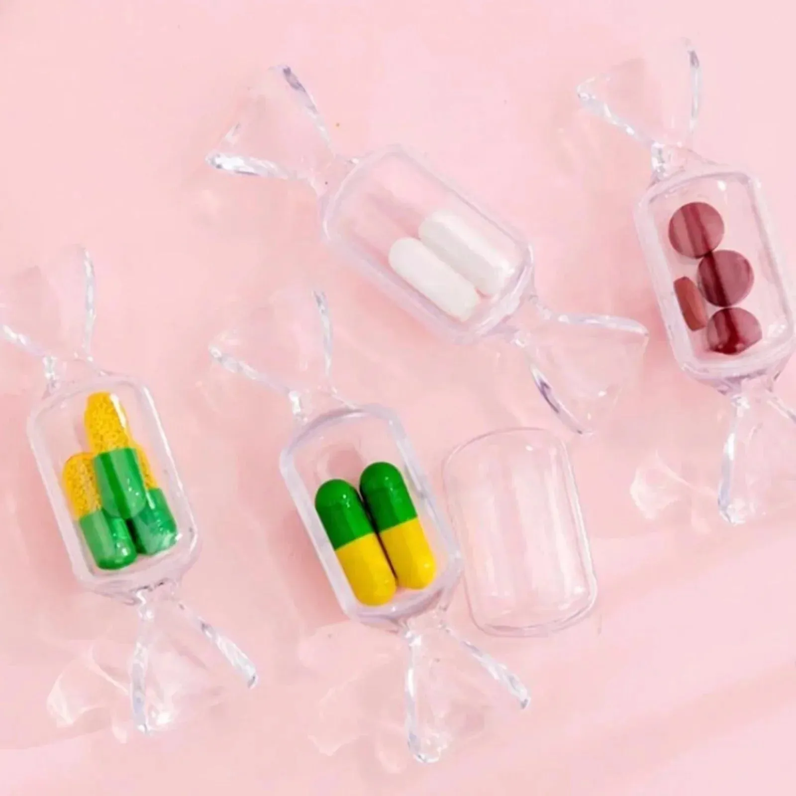 Acrylic Candy Shape Jewellery Organizer ( Pack of 10 )