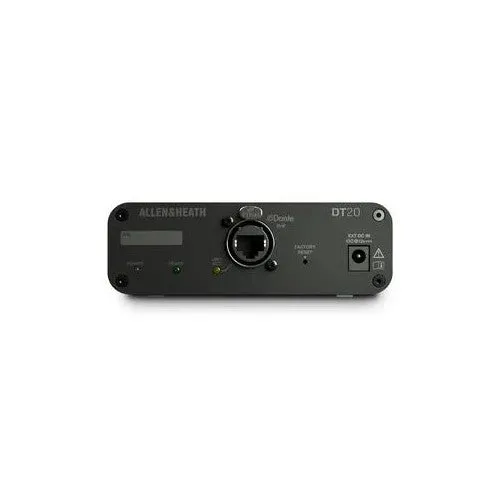 Allen & Heath DT-20-X 2-In Dante Input Expander with dLive 96Khz Mic/Line Inputs/PoE or DC - 48Khz/96Khz - Power Supply