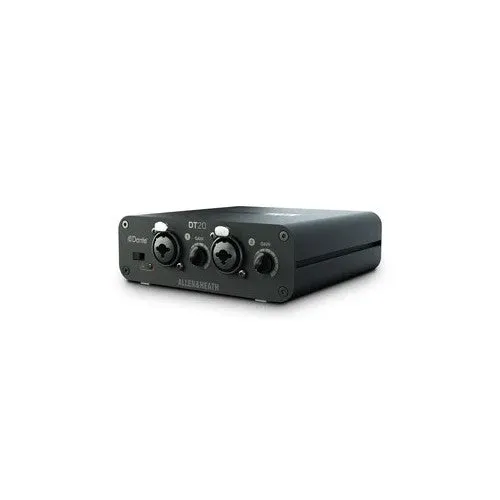 Allen & Heath DT-20-X 2-In Dante Input Expander with dLive 96Khz Mic/Line Inputs/PoE or DC - 48Khz/96Khz - Power Supply