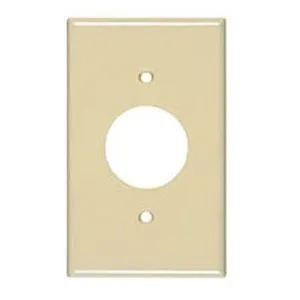 Allen Tel AT105P-52 Flush Single Outlet Faceplate, Ivory