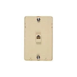 Allen Tel AT229 Wall Phone Jack with 2 Auxiliary Ports