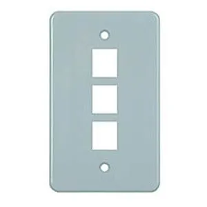 Allen Tel AT30-3-14 Versatap Faceplate, 3-Port, Grey