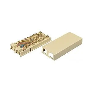 Allen Tel AT888 Surface Mount Modular Duplex Jack-Screw Terminal, 8-Position, 8-Conductor