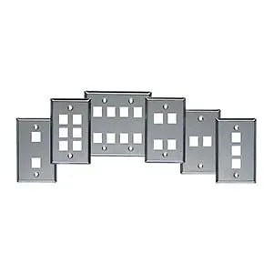 Allen Tel ATBKF-VT-2 Versatap Faceplate, Stainless Steel, 2-Port