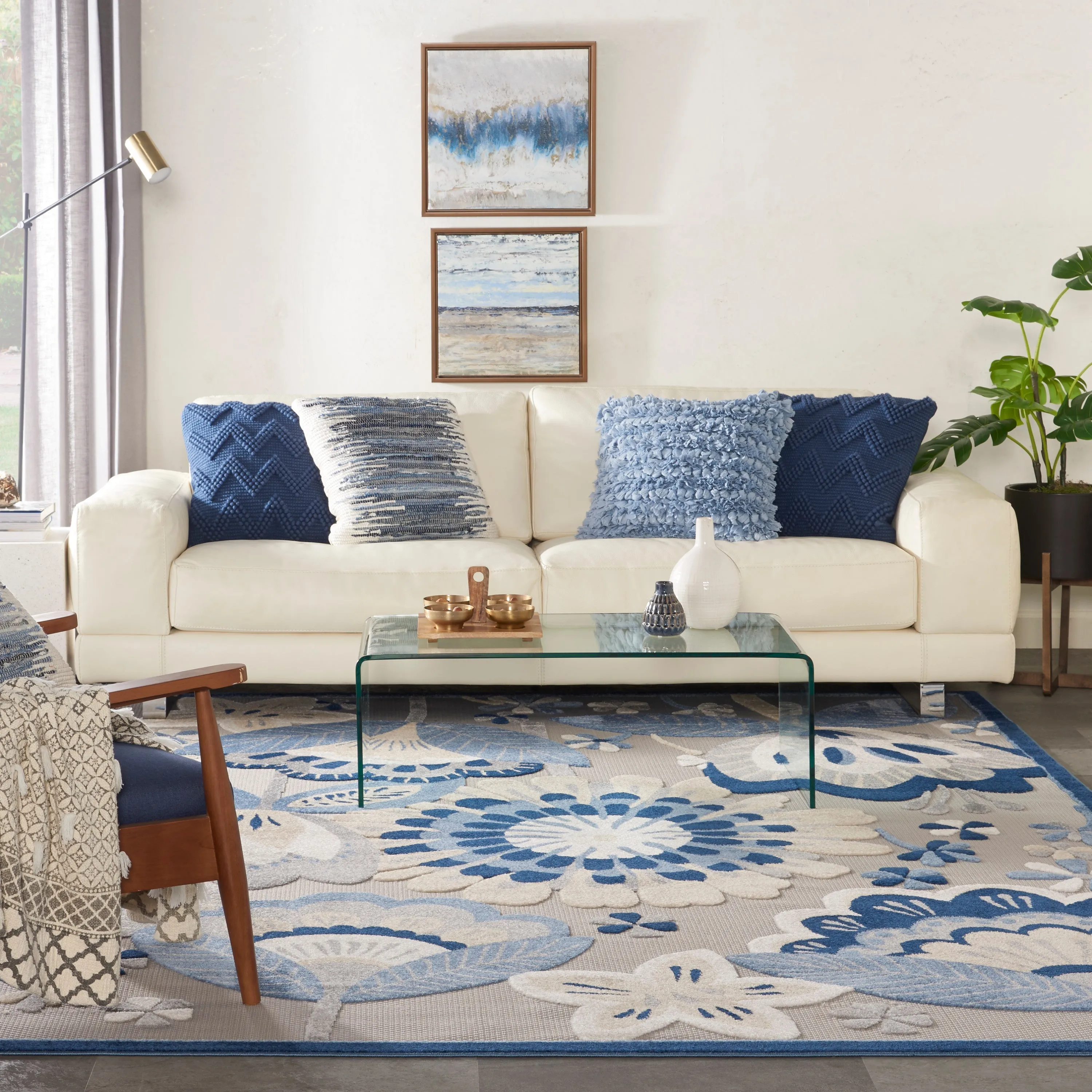 Aloha Blue/Grey Rug