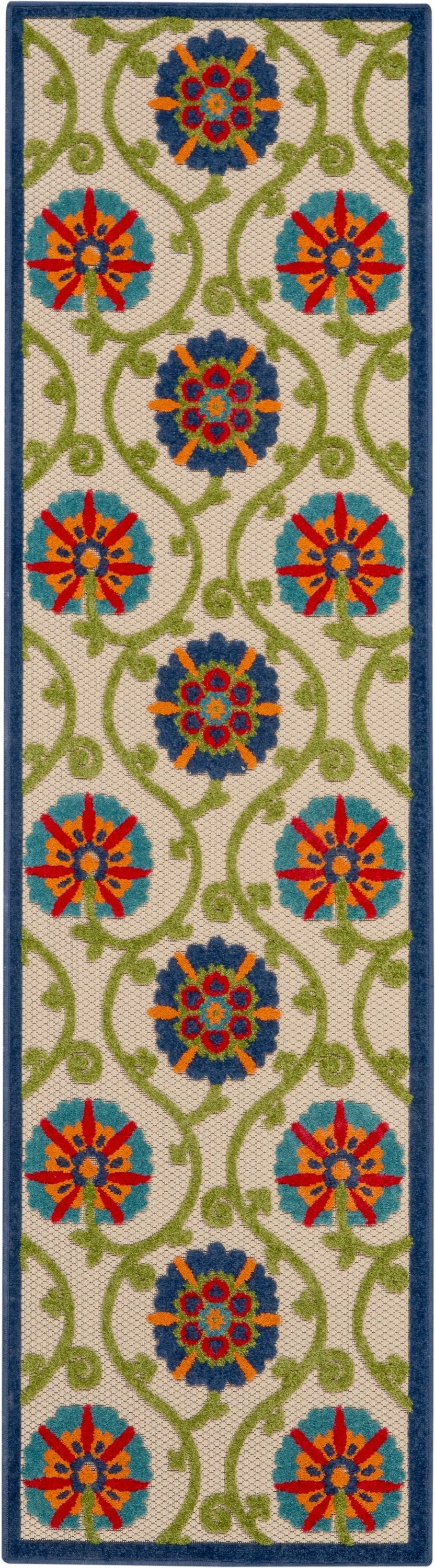 Aloha Indoor/Outdoor Blue/Multicolor Rug