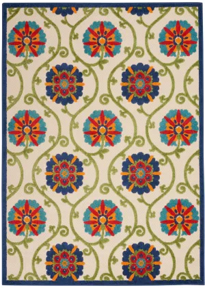 Aloha Indoor/Outdoor Blue/Multicolor Rug