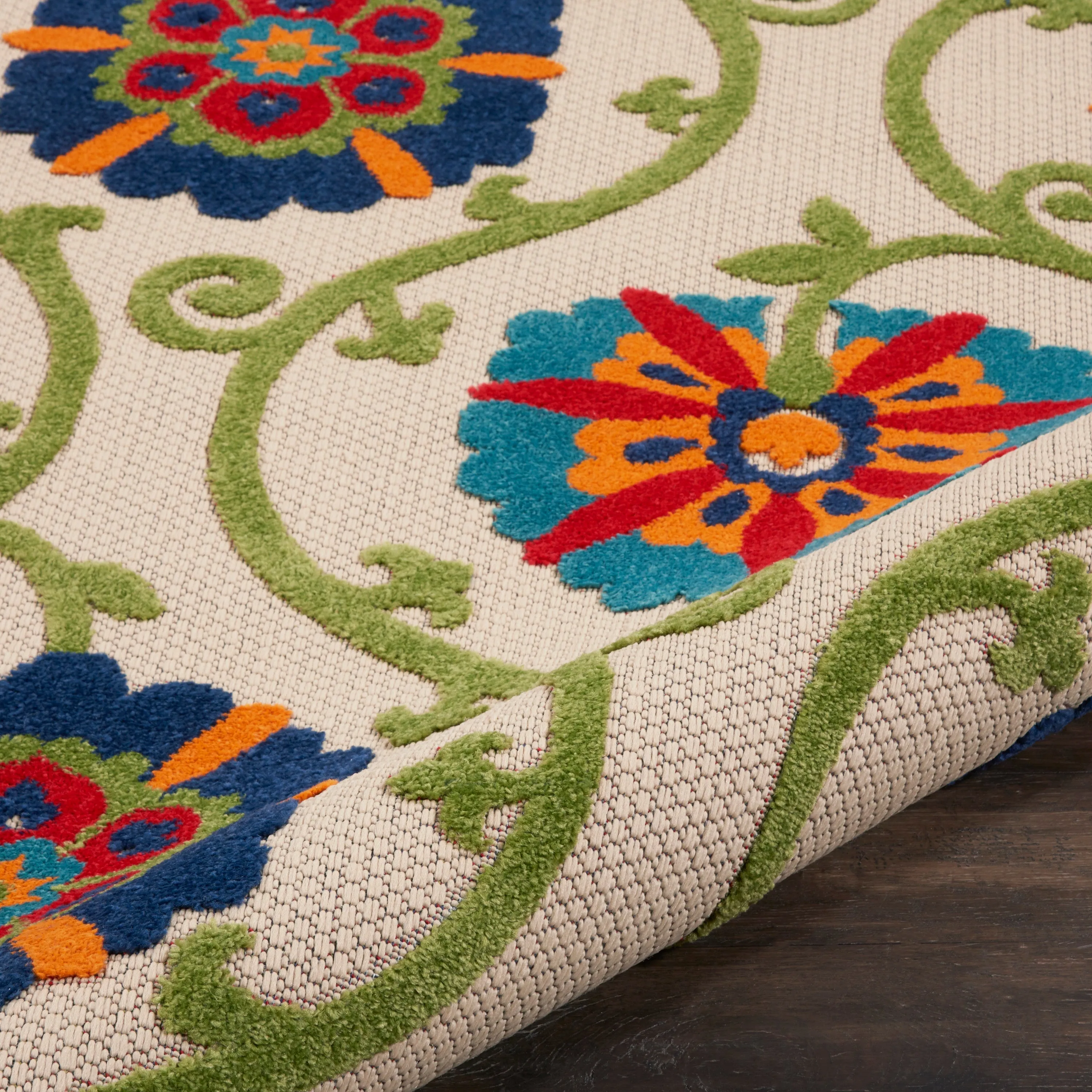 Aloha Indoor/Outdoor Blue/Multicolor Rug