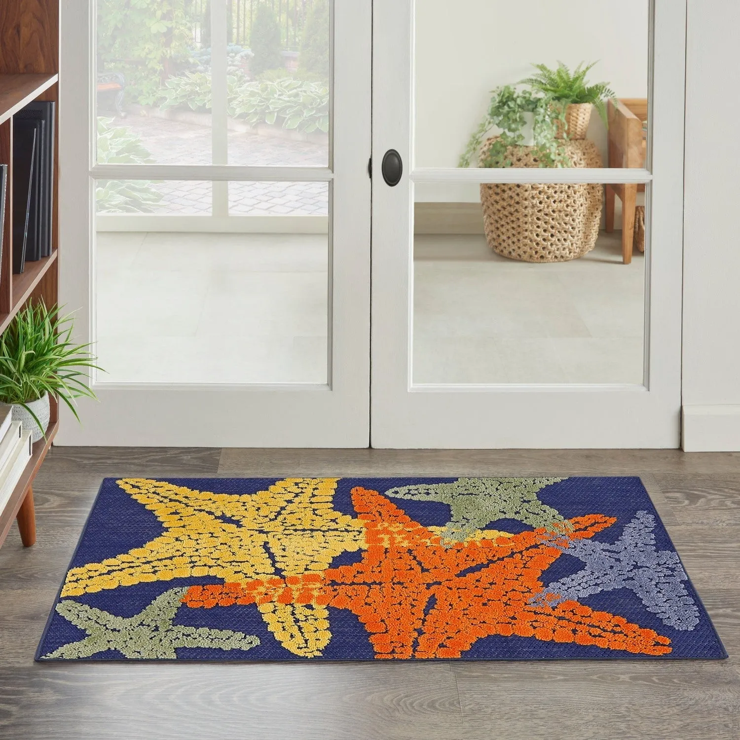 Aloha Indoor/Outdoor Blue/Multicolor Rug
