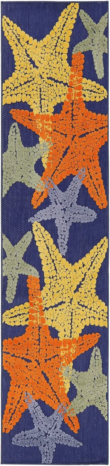 Aloha Indoor/Outdoor Blue/Multicolor Rug