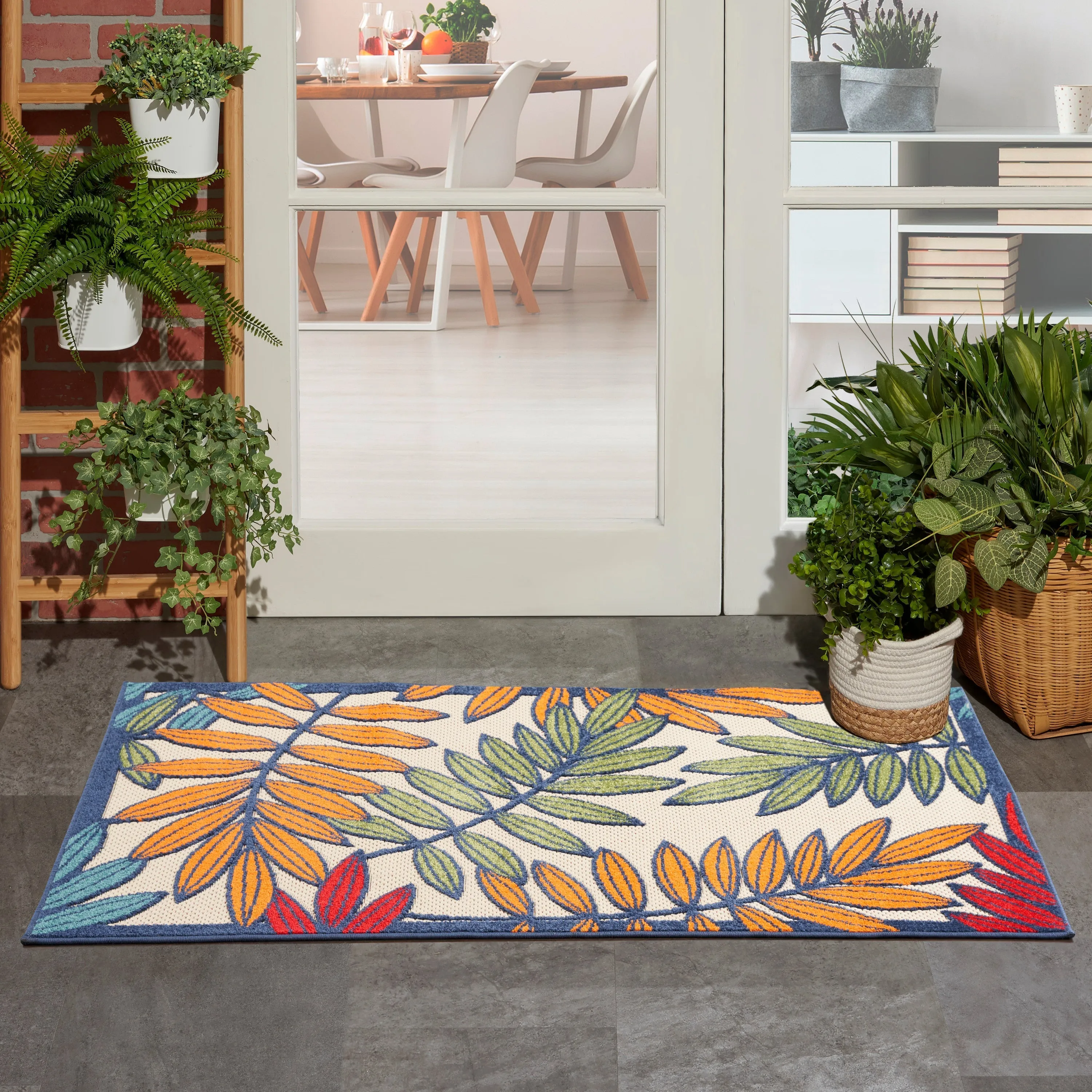 Aloha Indoor/Outdoor Multicolor Rug
