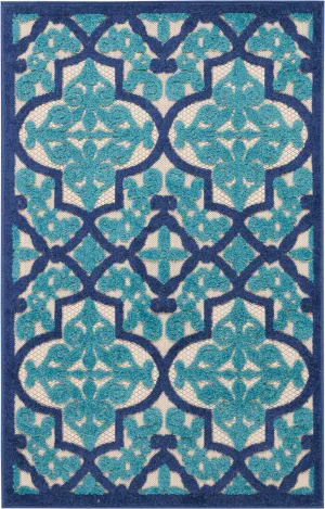 Aloha Indoor/Outdoor Navy Rug