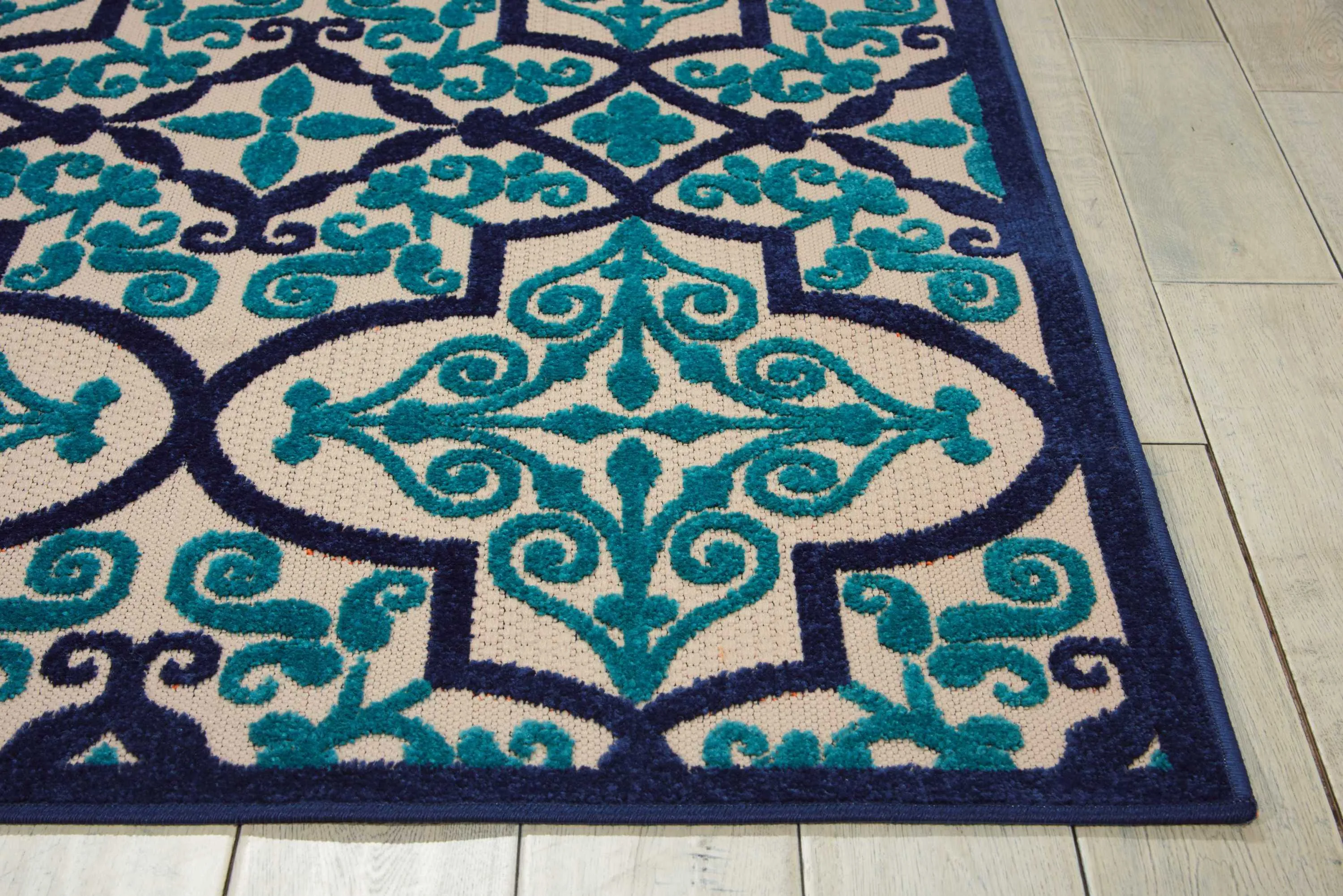 Aloha Indoor/Outdoor Navy Rug