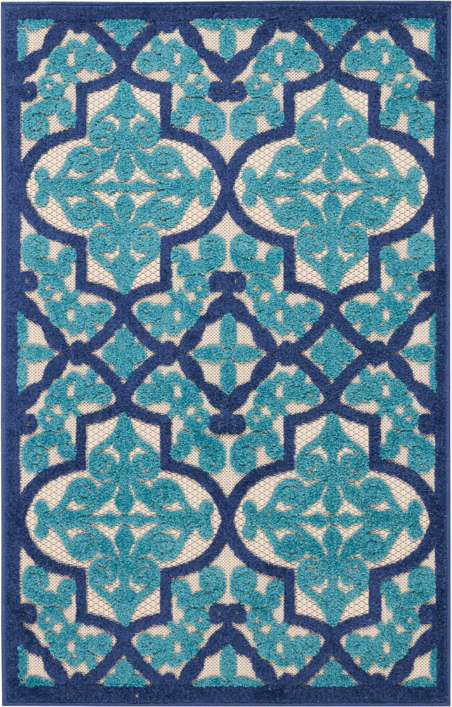 Aloha Indoor/Outdoor Navy Rug