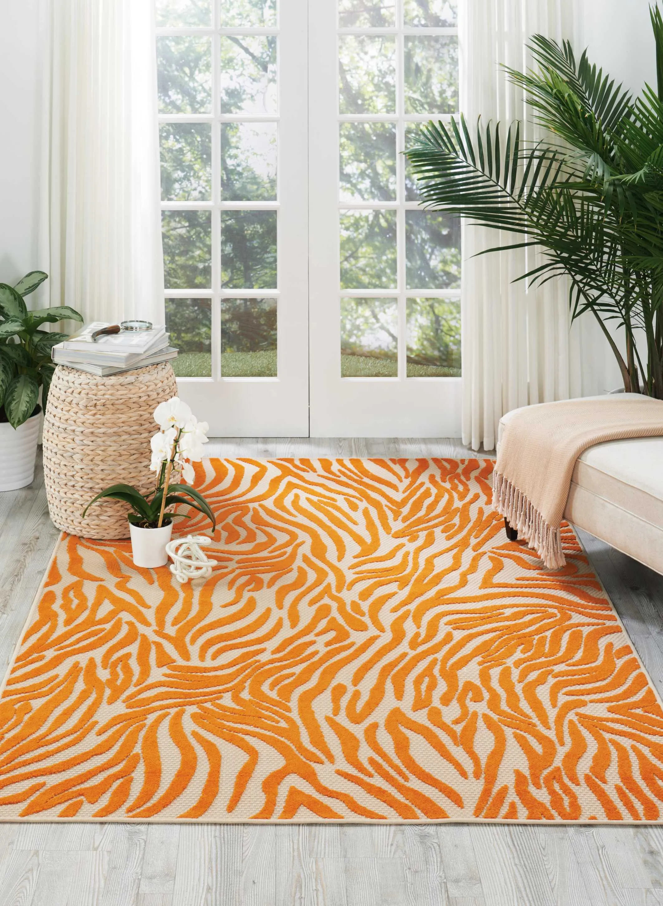 Aloha Indoor/Outdoor Orange Rug