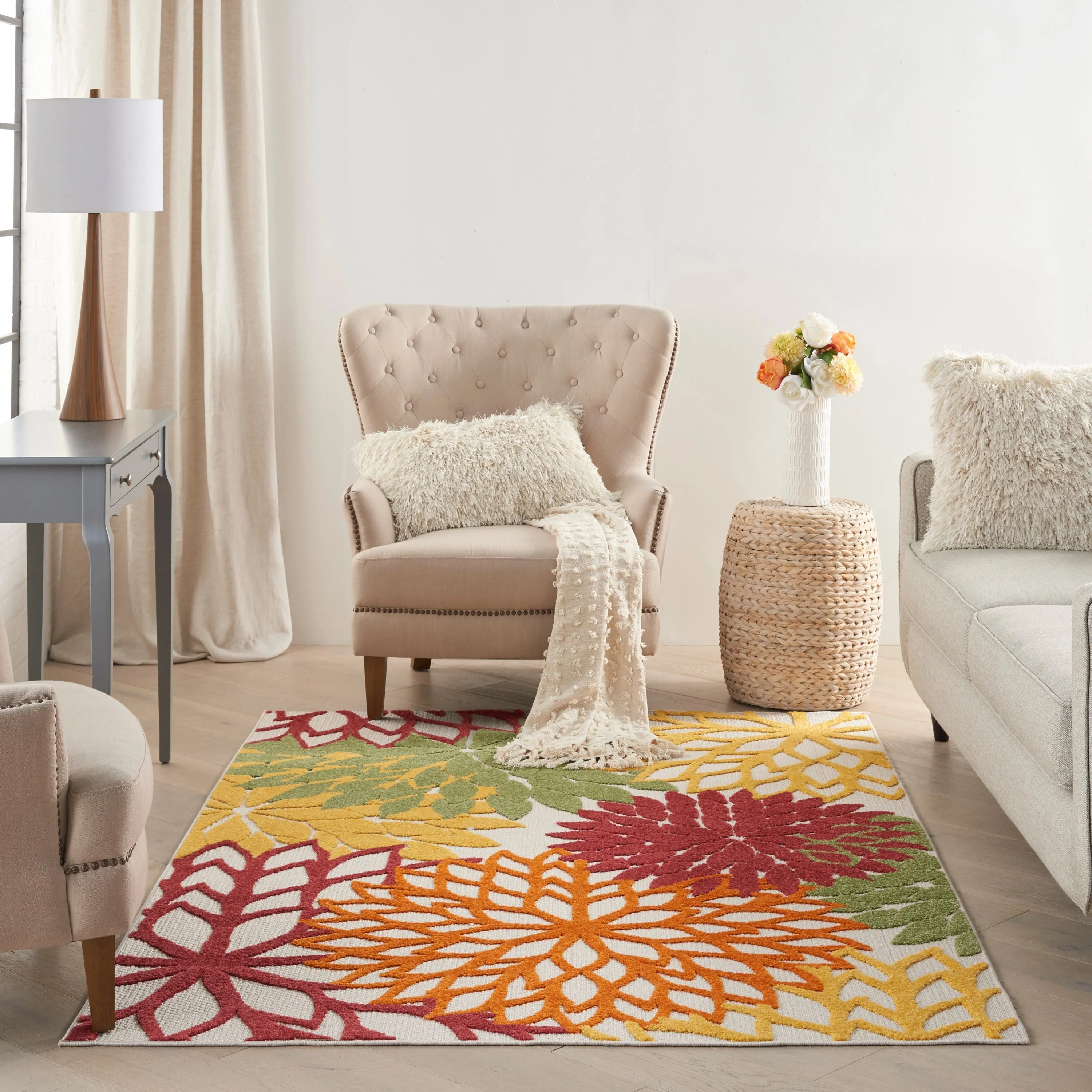 Aloha Red/Multicolor Rug