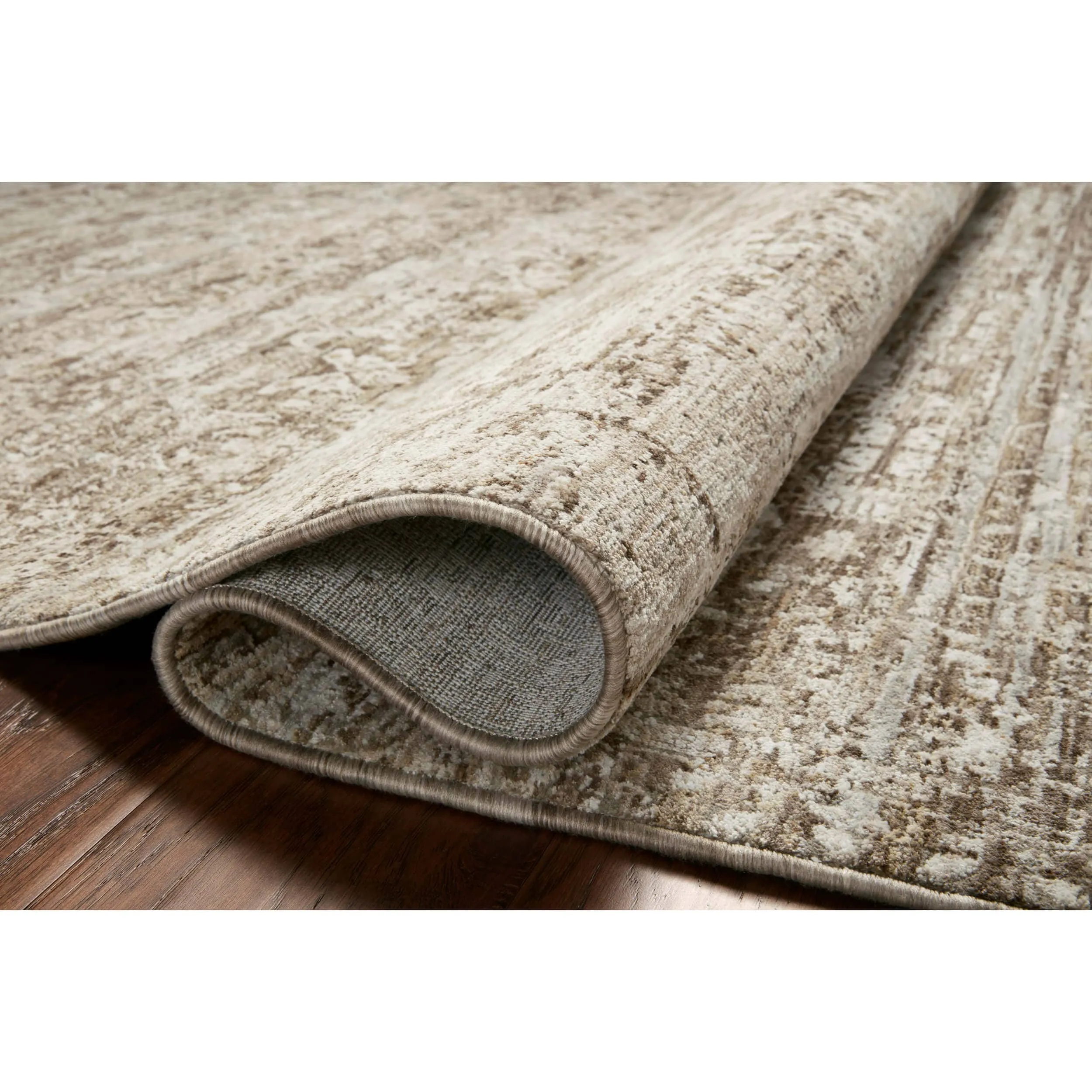 Amber Lewis × Loloi Rug Honora HON-04, Bark/Dove