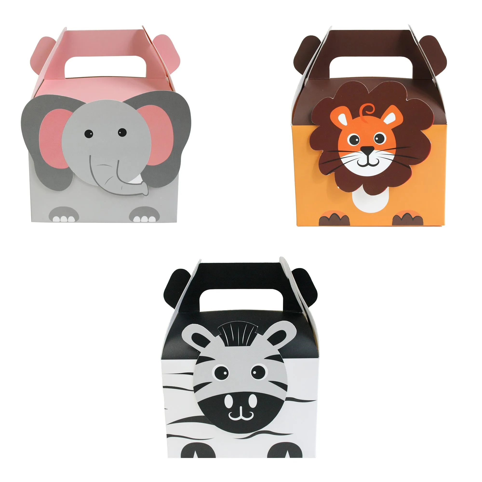 Animal-Themed Party Boxes Pack of 12