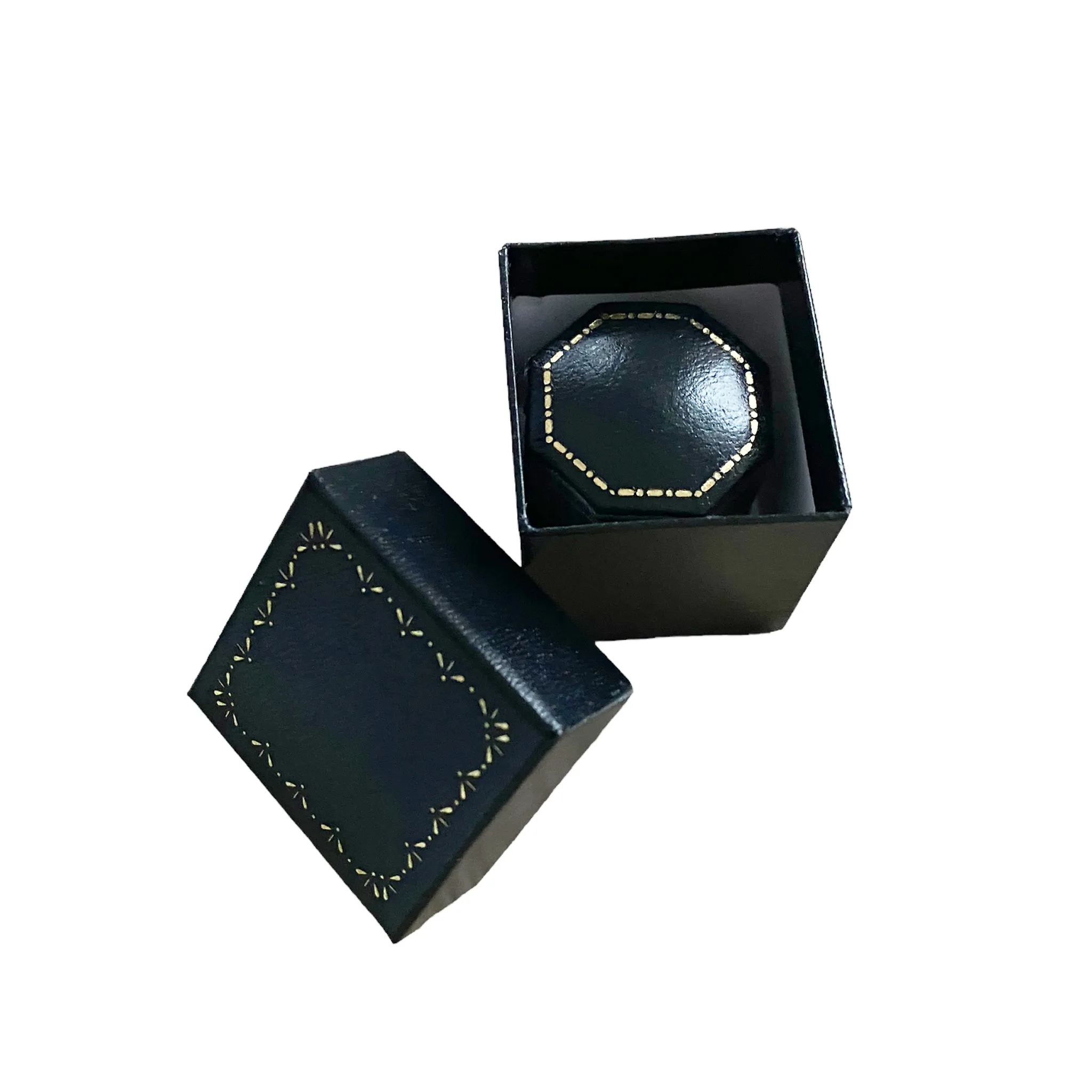 Antique Style Hexagon Ring Box