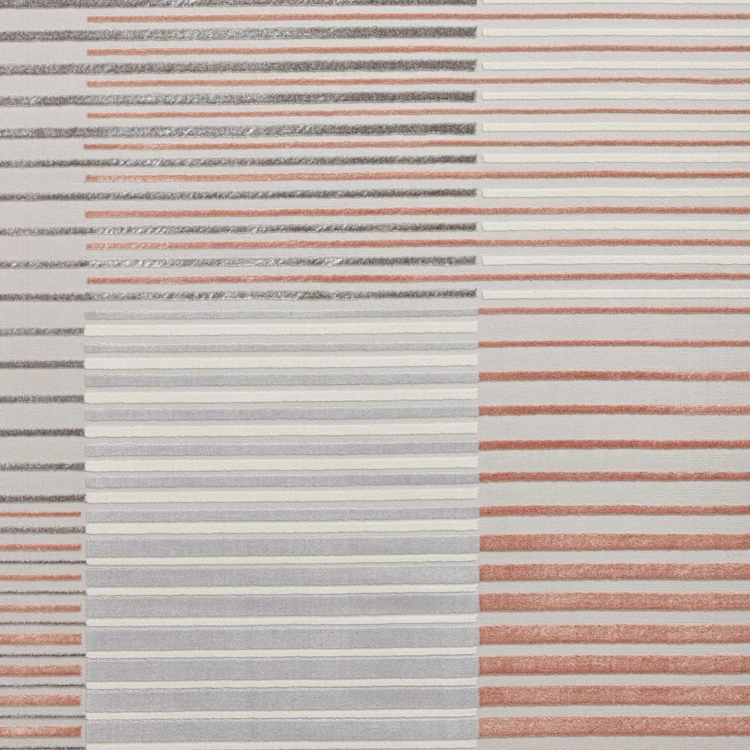 Apollo 2681 Grey and Rose Modern Linear Rug