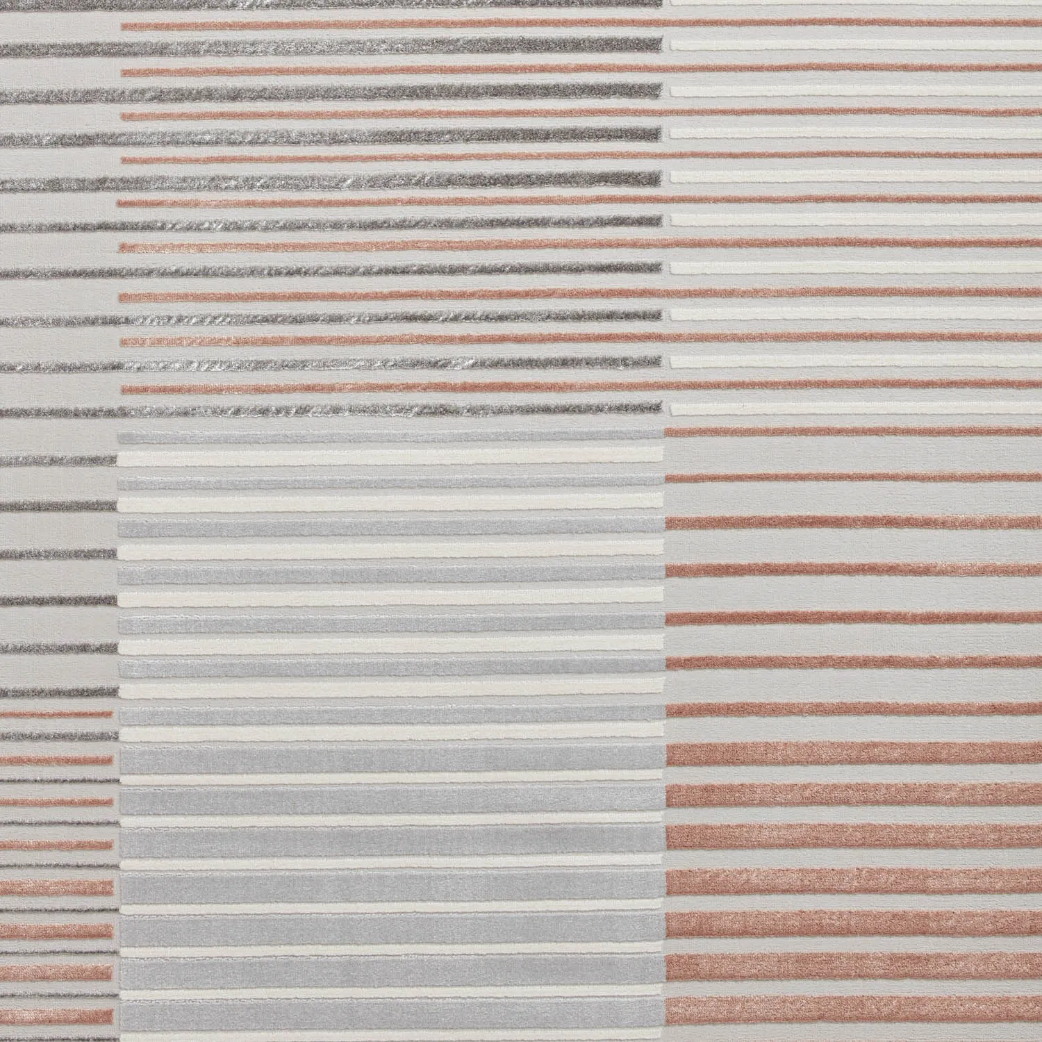 Apollo 2681 Grey/Rose Stripe Rug