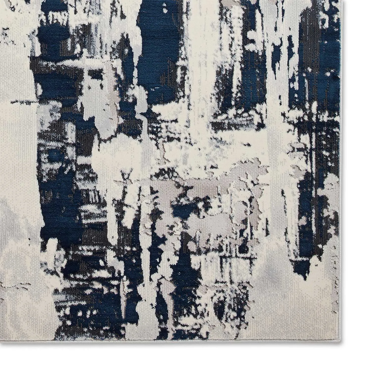 Apollo GR579 Grey/Navy Rug