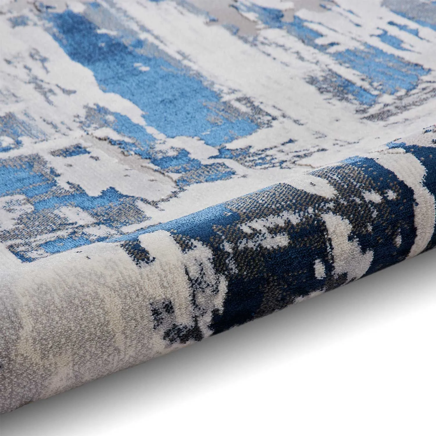 Apollo GR579 Grey/Navy Rug