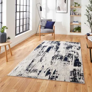 Apollo GR579 Grey/Navy Rug