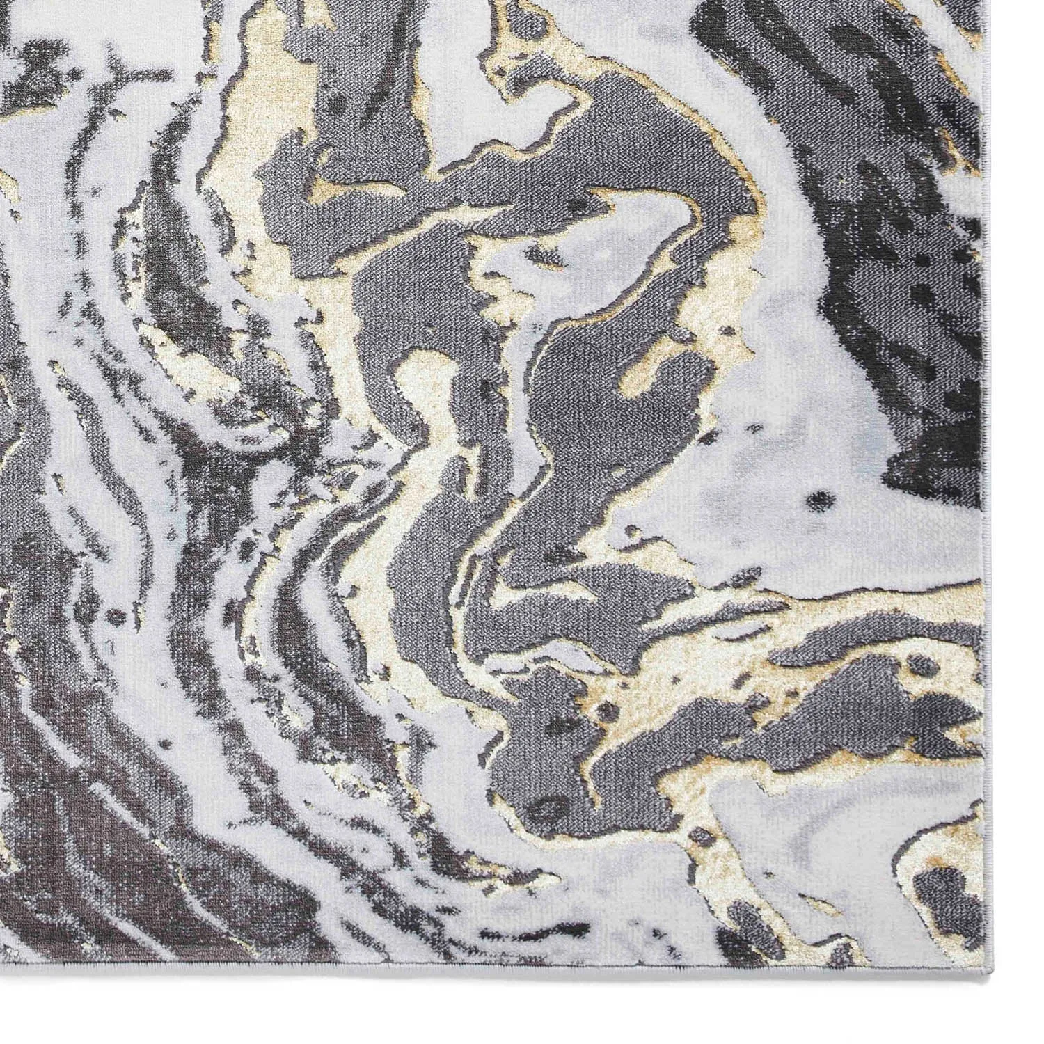 Apollo GR584 Grey/Gold Rug