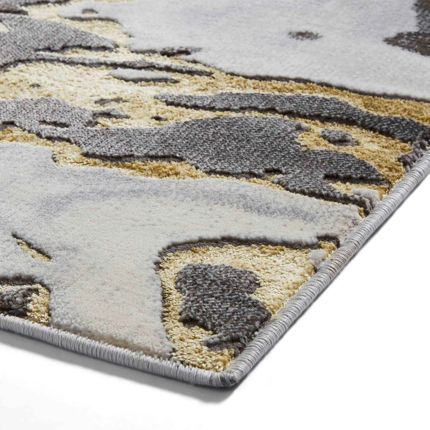 Apollo GR584 Grey/Gold Rug