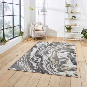 Apollo GR584 Grey/Gold Rug