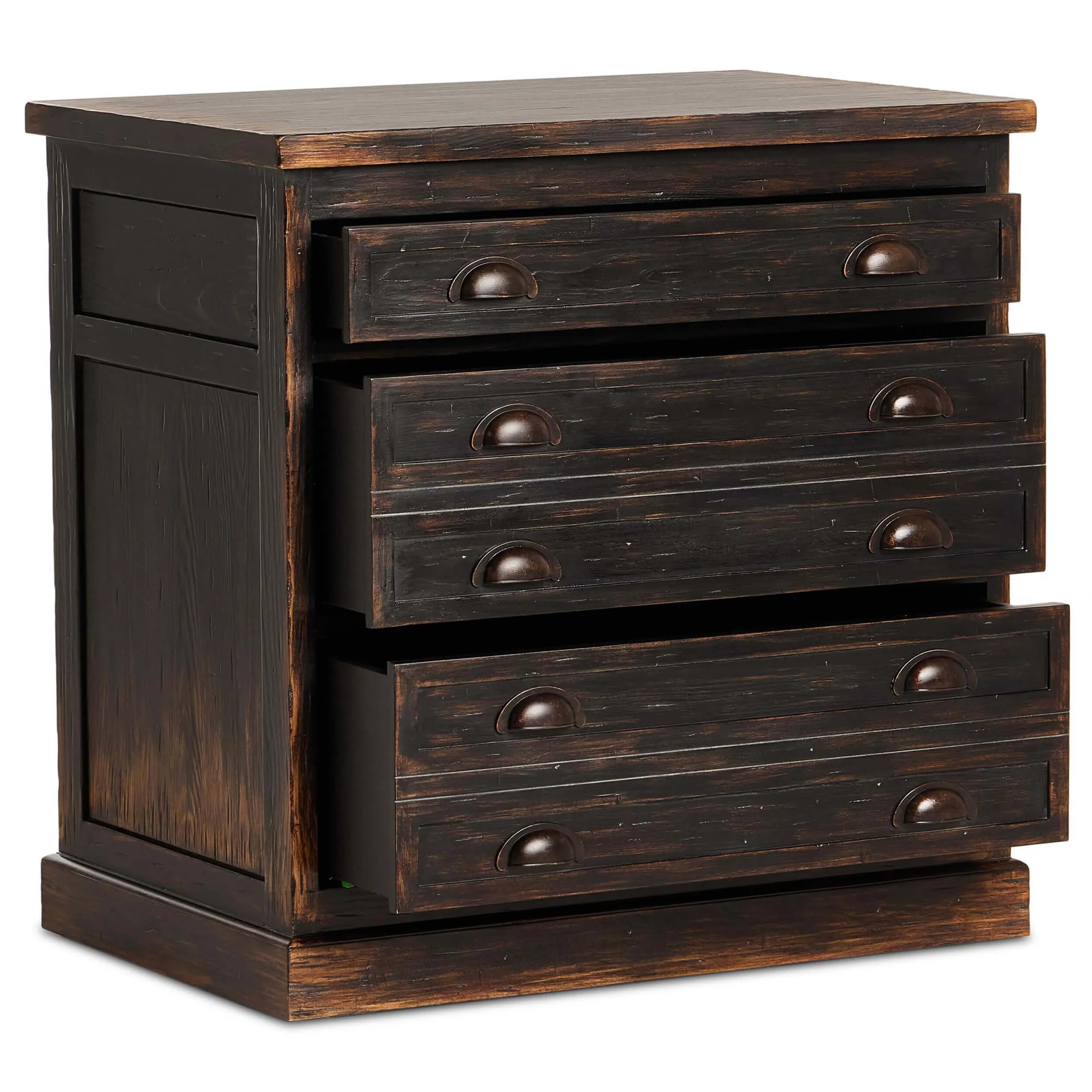 Architects Cabinet, Distressed Black