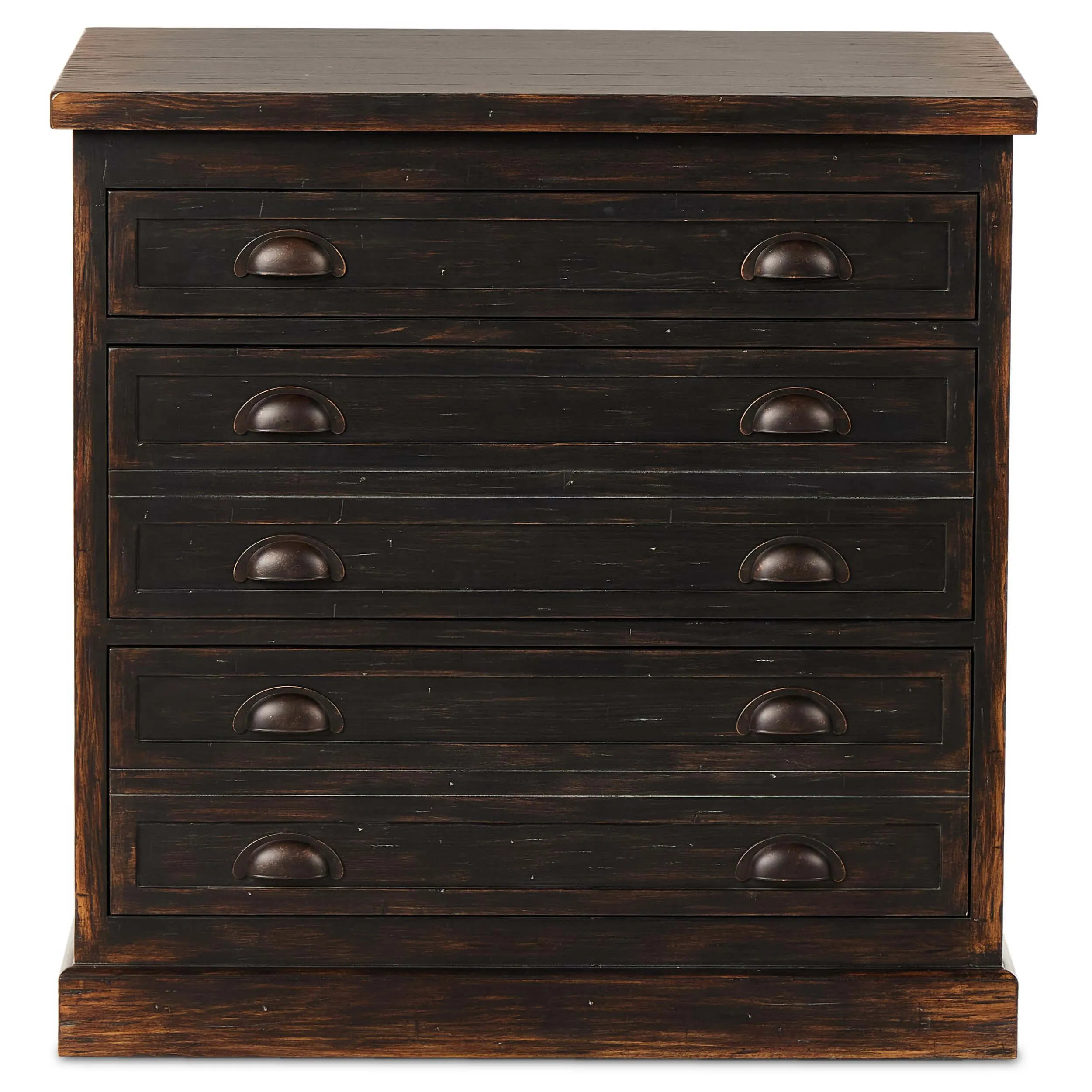 Architects Cabinet, Distressed Black