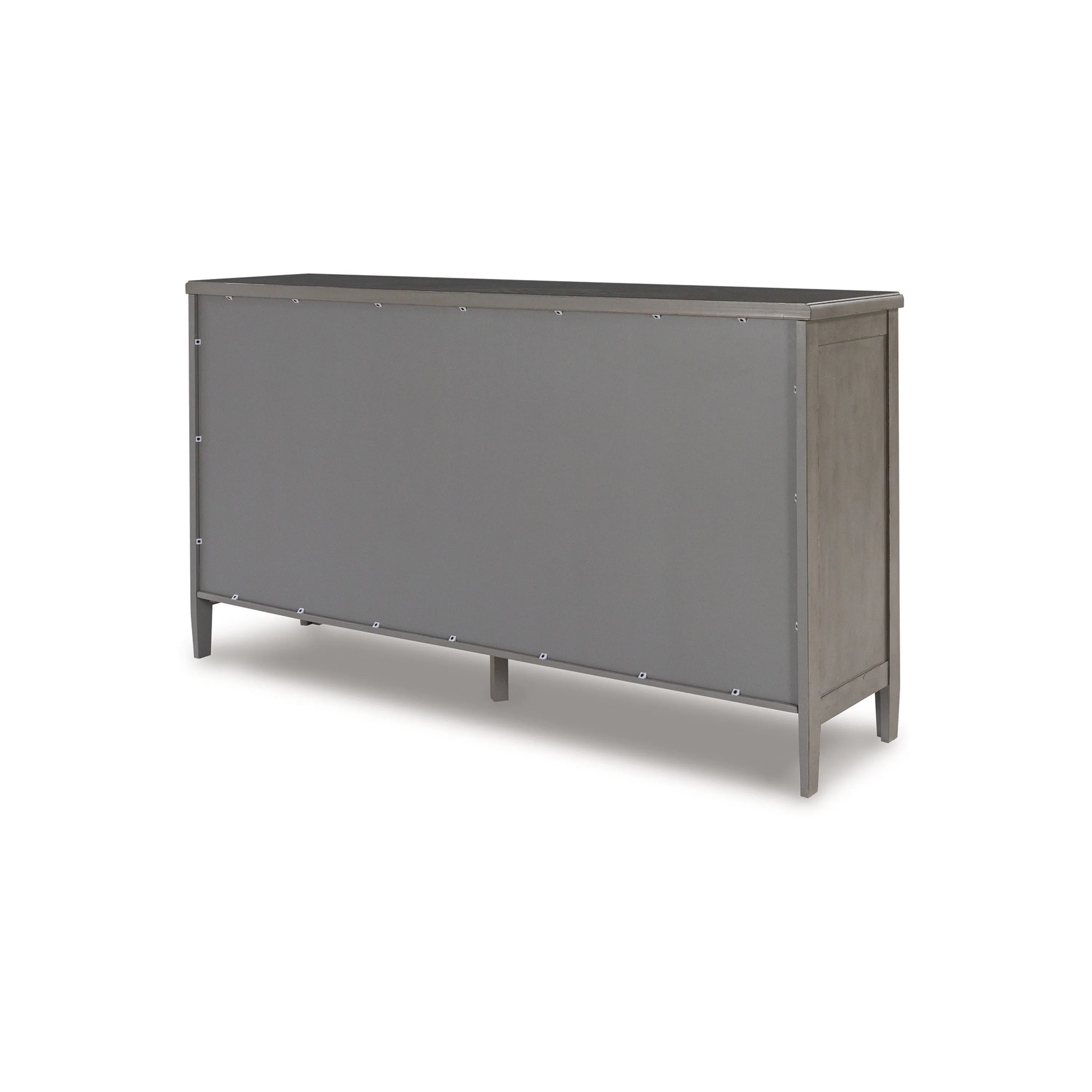 Arin 68 Inch Sideboard Cabinet Console with 2 Doors, Antique Gray Wood By Casagear Home