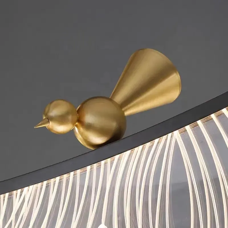 Art Design Leaves Chandeliers Feather Pendant Lights