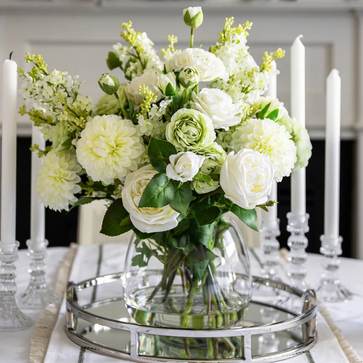 Artificial Arrangement Ranunculus Alma Vases (44cm)