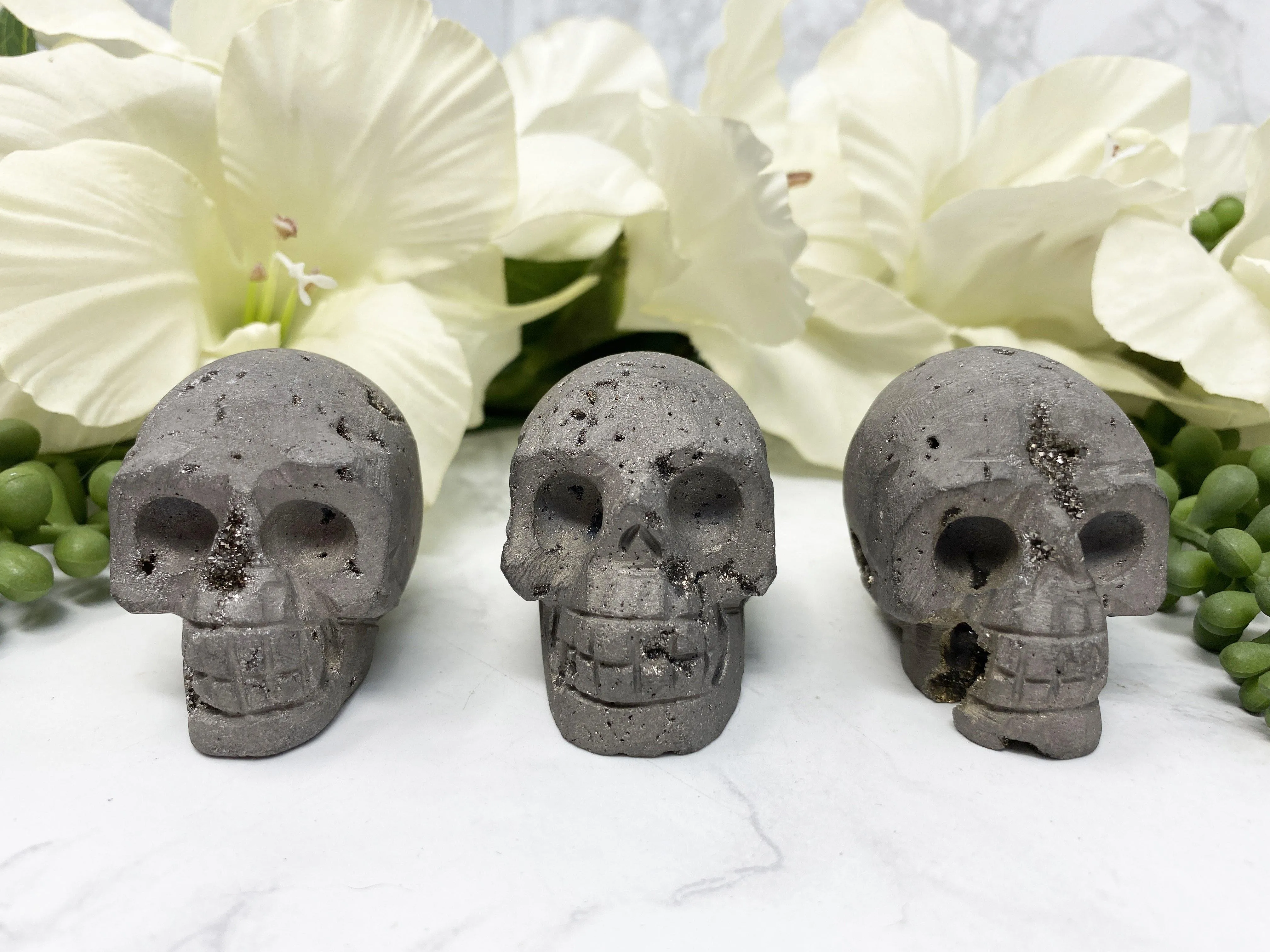 Aura Quartz Skull